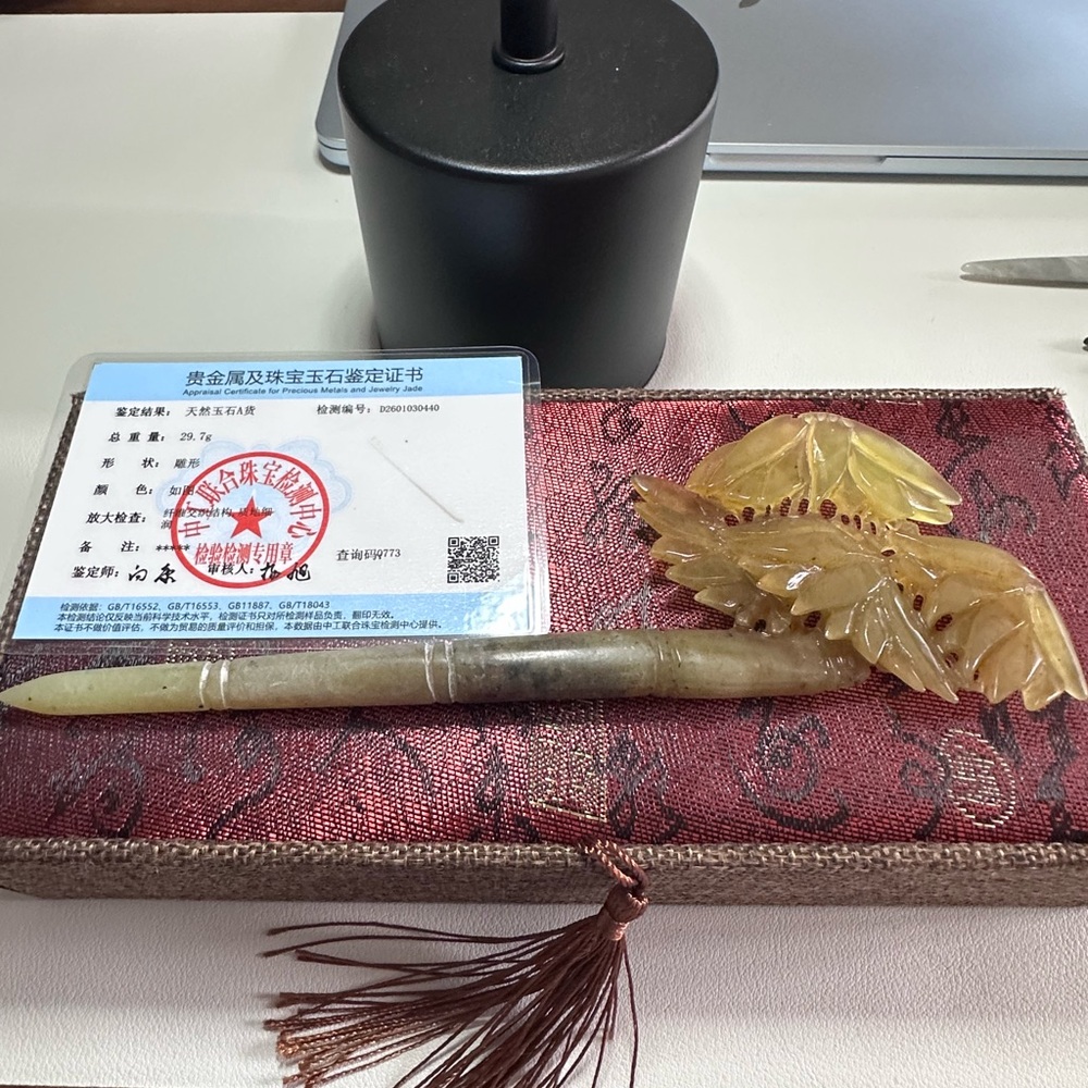 Custom Authentic Jade Hairpin